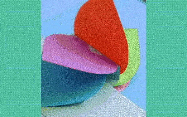 Very unique 3d heart-shaped card