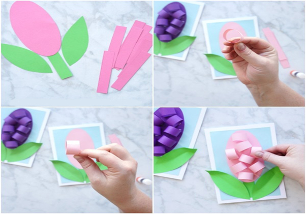 How to make and glue the petals 1