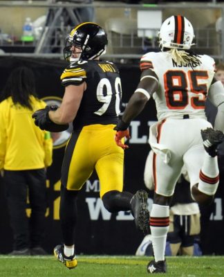 Watt's fumble return TD gives Steelers win over Browns, who lose Chubb to  knee injury | AP News