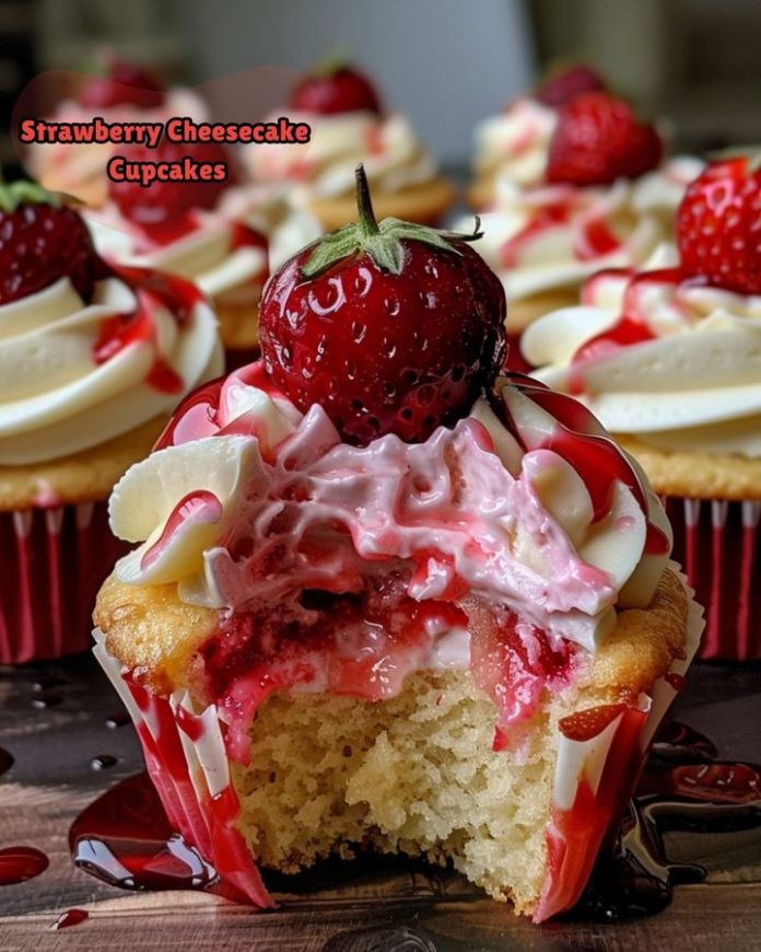 Strawberry Cheesecake Cupcakes